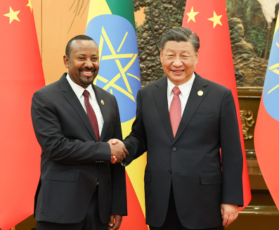 习近平会见埃塞俄比亚总理阿比 